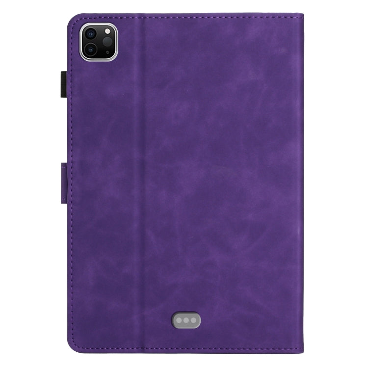 For iPad Pro 11 2018/Air4 10.9/Air5 Coconut Tree Embossed Smart Leather Tablet Case(Purple) - More iPad Cases by buy2fix | Online Shopping UK | buy2fix