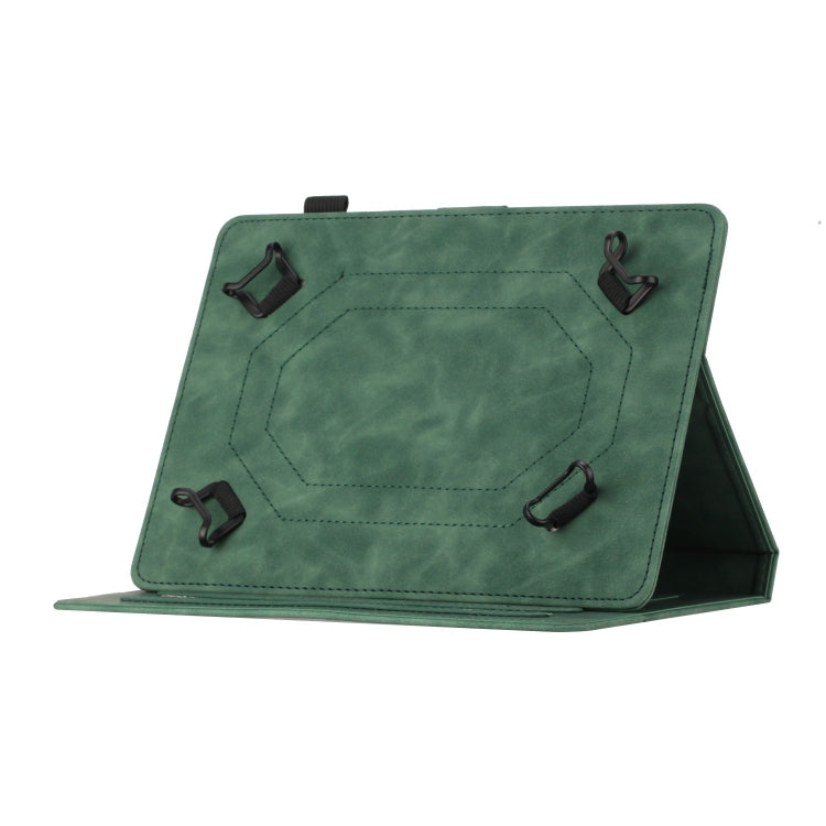 For 7 inch Universal Coconut Tree Embossed Leather Tablet Case(Green) - 7 inch by buy2fix | Online Shopping UK | buy2fix