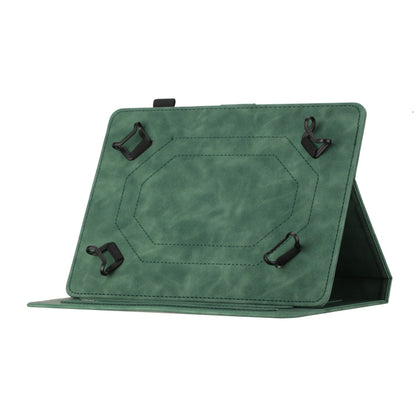 For 8 inch Universal Coconut Tree Embossed Leather Tablet Case(Green) - 8 inch by buy2fix | Online Shopping UK | buy2fix
