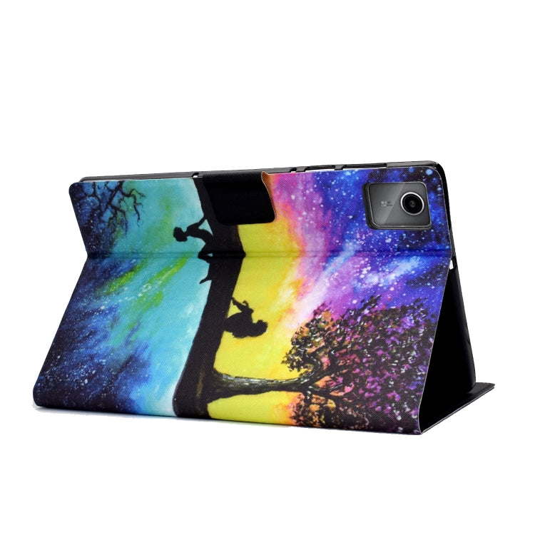 For Lenovo Tab M11 / Xiaoxin Pad 11 2024 Electric Pressed Colored Drawing Smart Leather Tablet Case(Starry Sky Reflection) - Lenovo by buy2fix | Online Shopping UK | buy2fix
