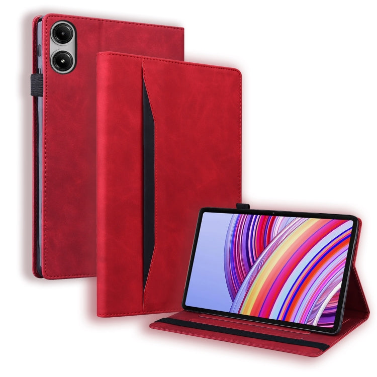 For Xiaomi Redmi Pad Pro 12.1 Splicing Shockproof Leather Tablet Case(Red) - More Tablet Cases by buy2fix | Online Shopping UK | buy2fix