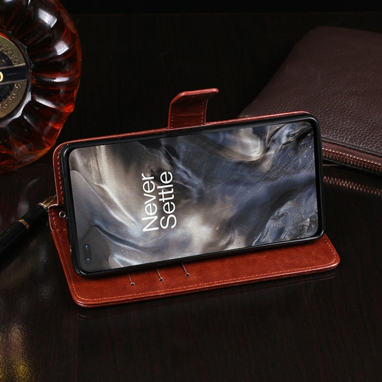 For OnePlus Nord idewei Crazy Horse Texture Horizontal Flip Leather Case with Holder & Card Slots & Wallet(White) - OnePlus Cases by idewei | Online Shopping UK | buy2fix