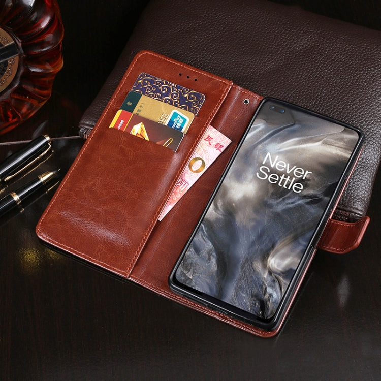 For OnePlus Nord idewei Crazy Horse Texture Horizontal Flip Leather Case with Holder & Card Slots & Wallet(White) - OnePlus Cases by idewei | Online Shopping UK | buy2fix