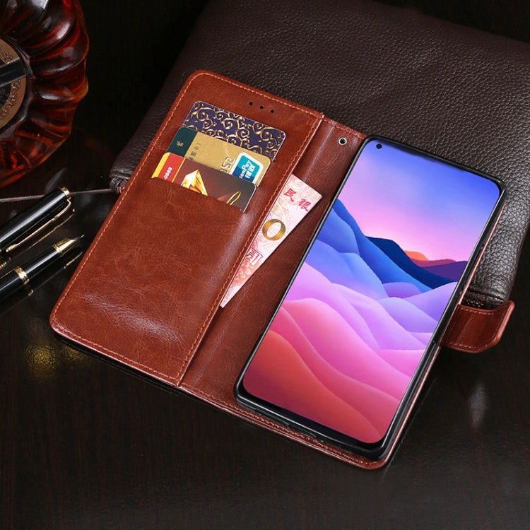 For ZTE Blade V 2020 idewei Crazy Horse Texture Horizontal Flip Leather Case with Holder & Card Slots & Wallet(Sky Blue) - Others by idewei | Online Shopping UK | buy2fix