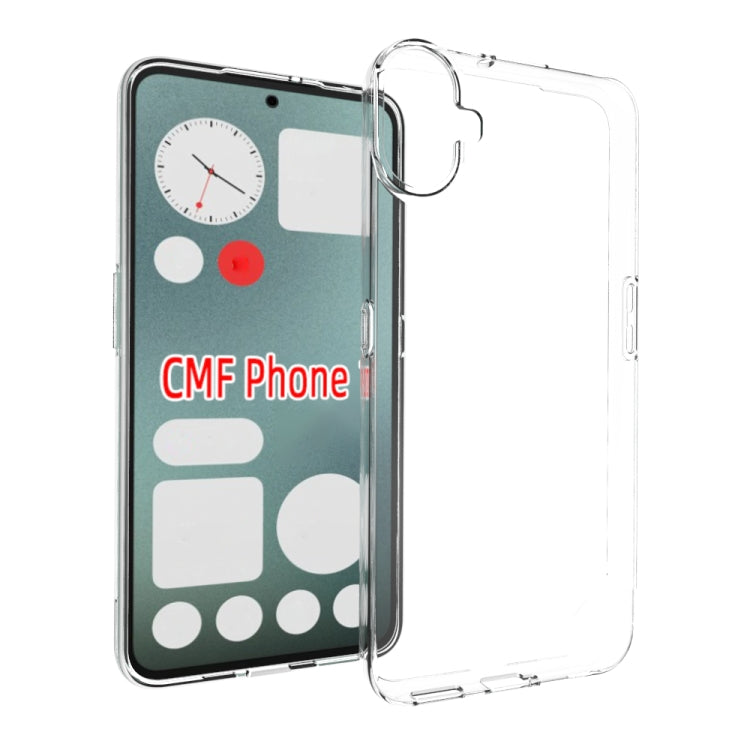 For Nothing CMF Phone 1 Waterproof Texture TPU Phone Case(Transparent) - Nothing Cases by buy2fix | Online Shopping UK | buy2fix