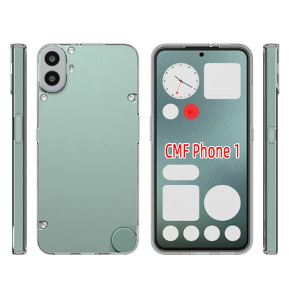 For Nothing CMF Phone 1 Waterproof Texture TPU Phone Case(Transparent) - Nothing Cases by buy2fix | Online Shopping UK | buy2fix