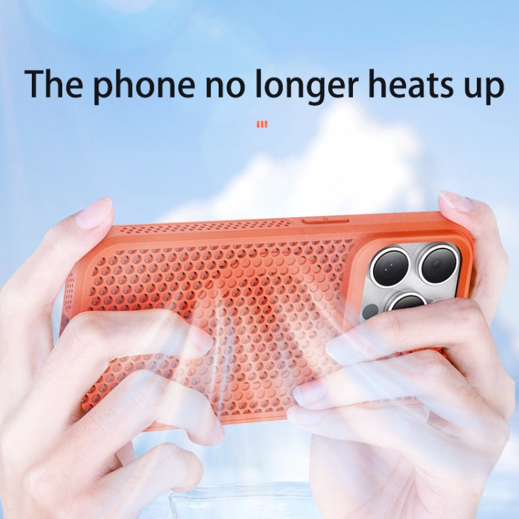 For iPhone 15 Pro Max MagSafe Magnetic Heat Dissipation Phone Case(Orange) - iPhone 15 Pro Max Cases by buy2fix | Online Shopping UK | buy2fix