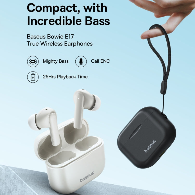 Baseus Bowie E17 True Wireless Bluetooth Earphones(Stellar White) - Bluetooth Earphone by Baseus | Online Shopping UK | buy2fix