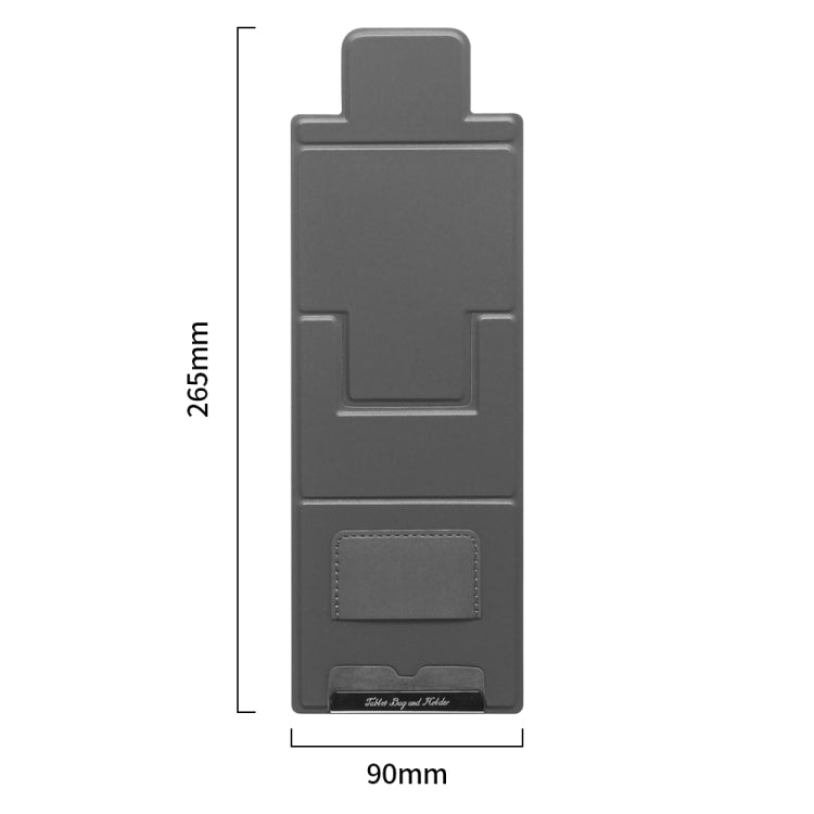 PU Leather Ultra Thin Folding Phone Holder(Dark Green) - Desktop Holder by buy2fix | Online Shopping UK | buy2fix