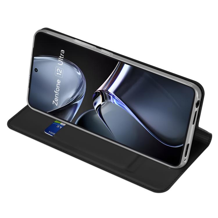 For ASUS Zenfone 12 Ultra DUX DUCIS Skin Pro Series Flip Leather Phone Case(Black) - ASUS Cases by DUX DUCIS | Online Shopping UK | buy2fix