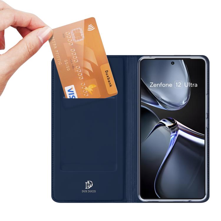 For ASUS Zenfone 12 Ultra DUX DUCIS Skin Pro Series Flip Leather Phone Case(Blue) - ASUS Cases by DUX DUCIS | Online Shopping UK | buy2fix
