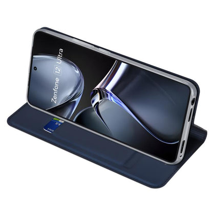 For ASUS Zenfone 12 Ultra DUX DUCIS Skin Pro Series Flip Leather Phone Case(Blue) - ASUS Cases by DUX DUCIS | Online Shopping UK | buy2fix