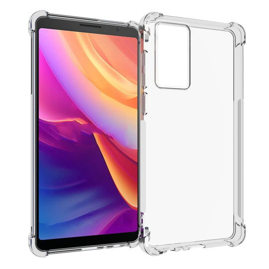 For TCL 501 4G Shockproof Non-slip Thickening TPU Phone Case(Transparent)
