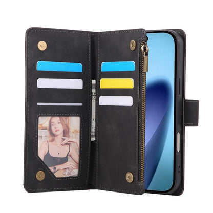 For iPhone Air Multifunctional Multi-Card Wallet Phone Leather Case(Black) - iPhone Air Cases by buy2fix | Online Shopping UK | buy2fix