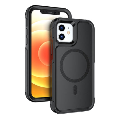 For iPhone 12 / 12 Pro RedPepper Armor Magsafe PC Hybrid TPU Phone Case(Black) by RedPepper