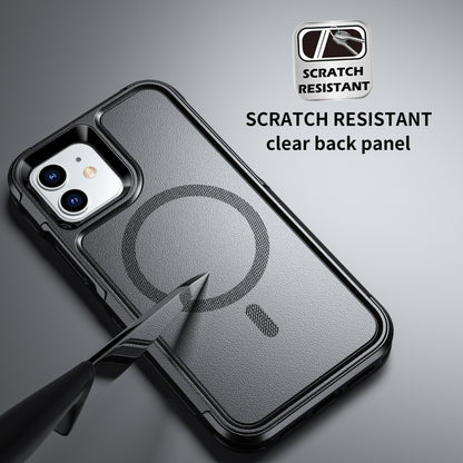 For iPhone 12 / 12 Pro RedPepper Armor Magsafe PC Hybrid TPU Phone Case(Black) by RedPepper