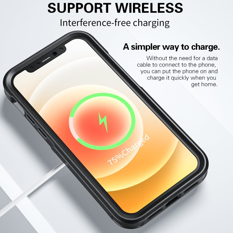 For iPhone 12 / 12 Pro RedPepper Armor Magsafe PC Hybrid TPU Phone Case(Black) by RedPepper