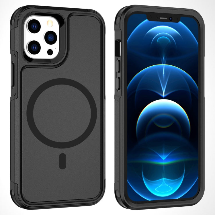 For iPhone 12 Pro Max RedPepper Armor Magsafe PC Hybrid TPU Phone Case(Black) by RedPepper