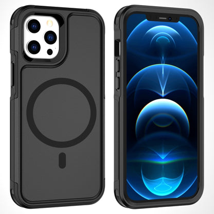 For iPhone 12 Pro Max RedPepper Armor Magsafe PC Hybrid TPU Phone Case(Black) by RedPepper