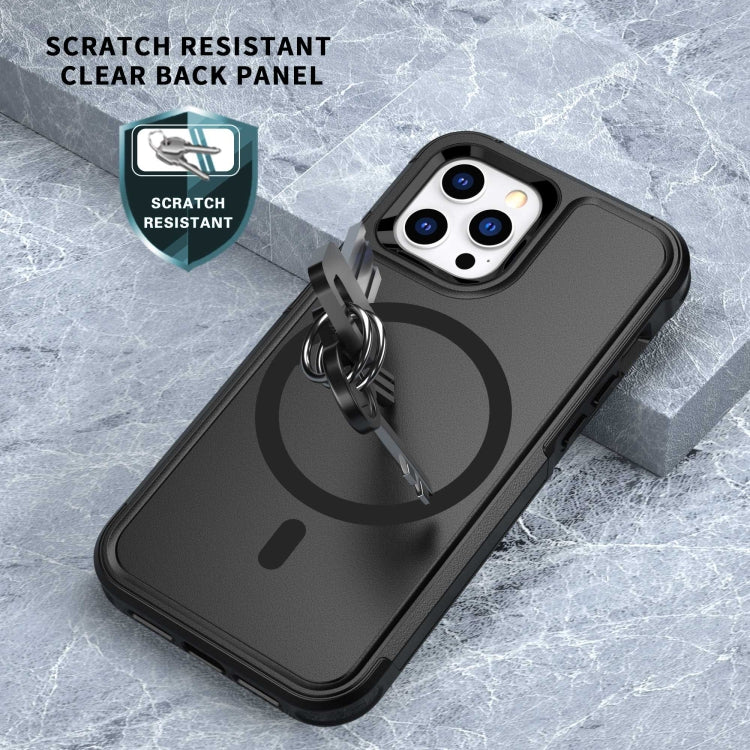 For iPhone 12 Pro Max RedPepper Armor Magsafe PC Hybrid TPU Phone Case(Black) by RedPepper