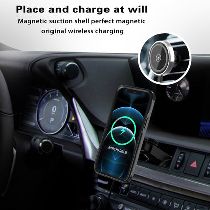 For iPhone 12 Pro Max RedPepper Armor Magsafe PC Hybrid TPU Phone Case(Black) by RedPepper