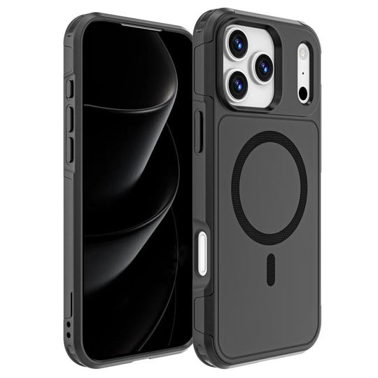 For iPhone 17 Pro Max RedPepper Armor Magsafe PC Hybrid TPU Phone Case(Black)