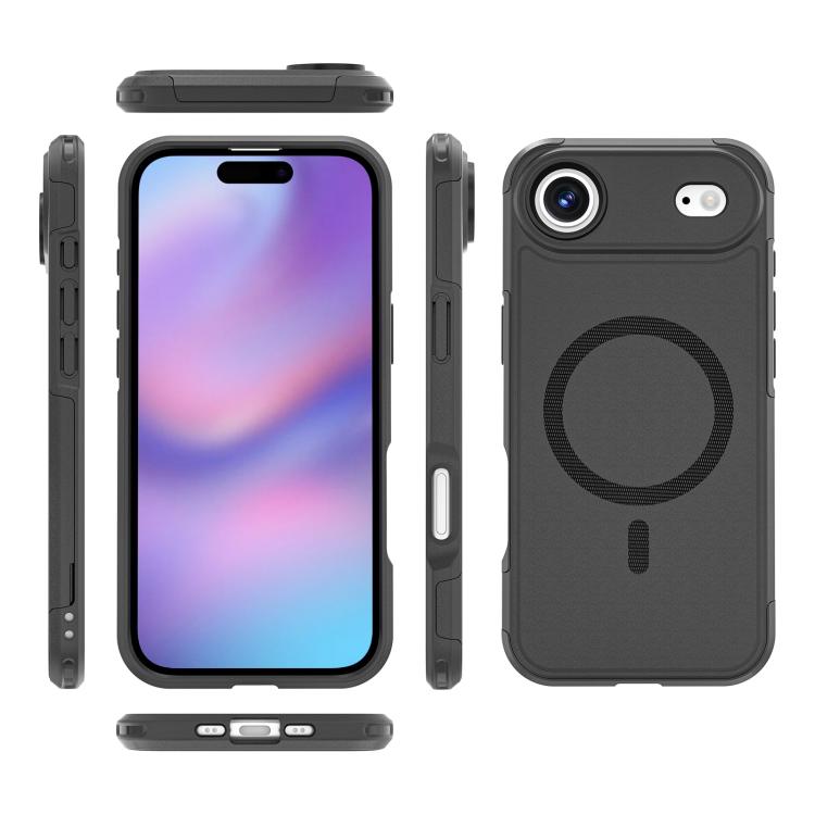 For iPhone 17 Air RedPepper Armor Magsafe PC Hybrid TPU Phone Case(Black) - iPhone 17 Air Cases by RedPepper | Online Shopping UK | buy2fix