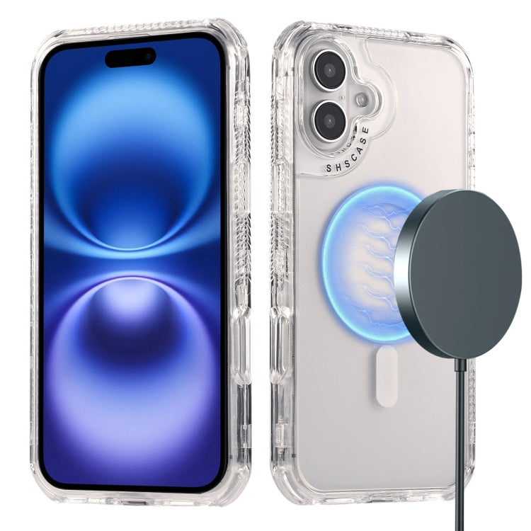 For iPhone 16 Dreamland MagSafe Magnetic 3 in 1 TPU + PC Phone Case(Transparent) by buy2fix
