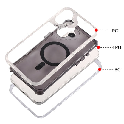 For iPhone 16 Dreamland MagSafe Magnetic 3 in 1 TPU + PC Phone Case(Transparent) by buy2fix
