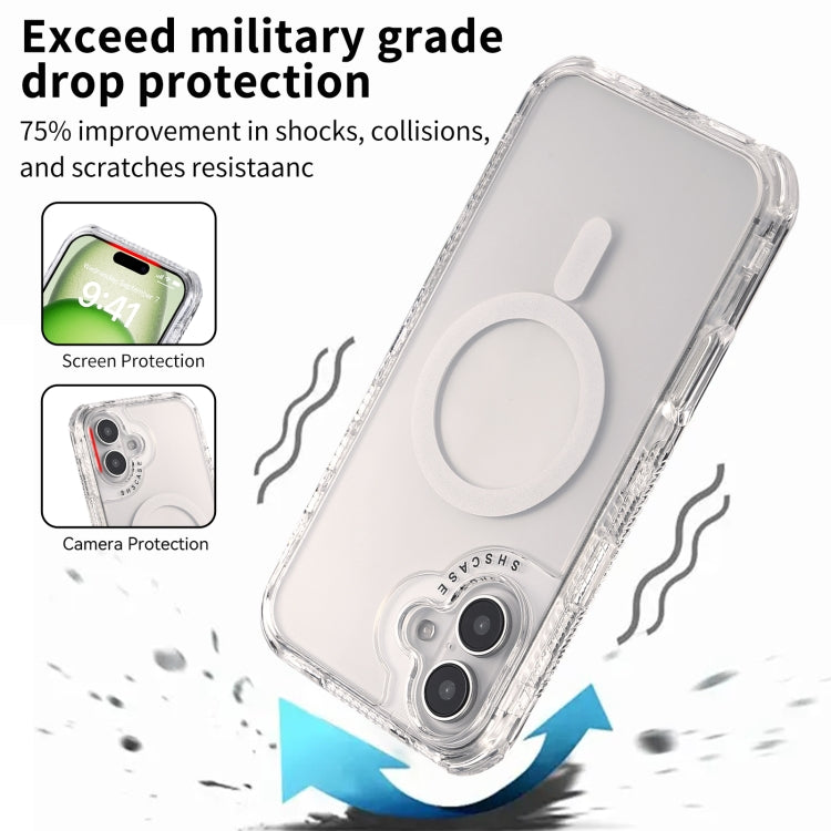 For iPhone 16 Dreamland MagSafe Magnetic 3 in 1 TPU + PC Phone Case(Transparent) by buy2fix