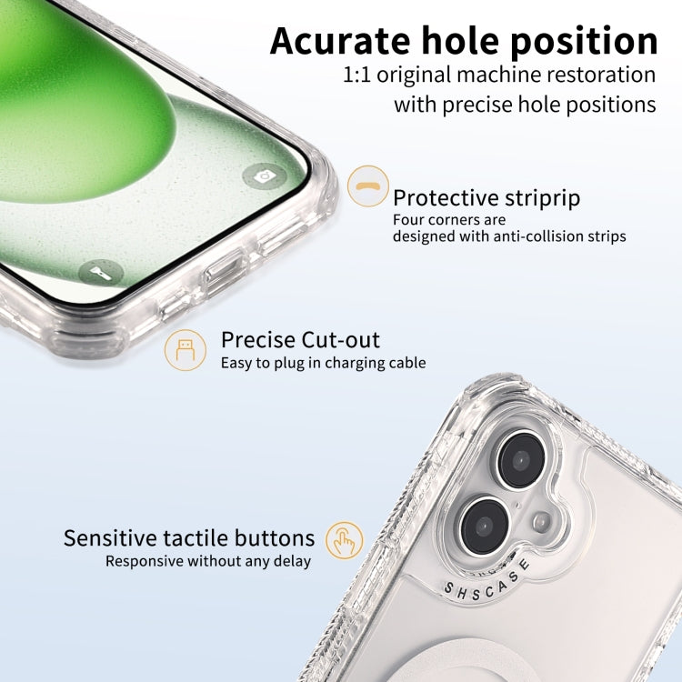 For iPhone 16 Dreamland MagSafe Magnetic 3 in 1 TPU + PC Phone Case(Transparent) by buy2fix