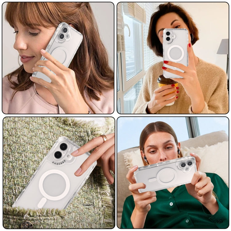 For iPhone 16 Dreamland MagSafe Magnetic 3 in 1 TPU + PC Phone Case(Transparent) by buy2fix