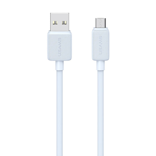 USAMS US-SJ690 USB to Micro USB 2A Striped Fast Charge Data Cable, Length:1m(Blue)
