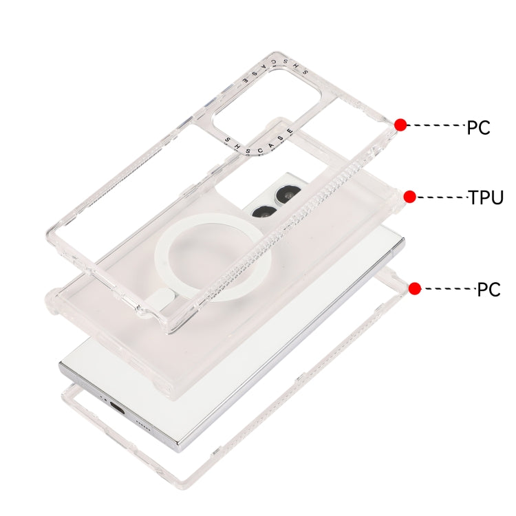 For Samsung Galaxy S24 Ultra Dreamland MagSafe Magnetic 3 in 1 TPU + PC Phone Case(Transparent) - Galaxy S24 Ultra 5G Cases by buy2fix | Online Shopping UK | buy2fix