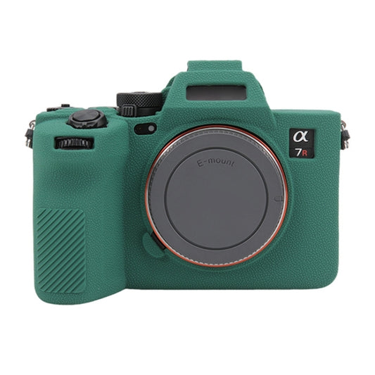 For Sony ILCE7RM5 / A7R5 Litchi Texture Soft Silicone Protective Case(Green) by buy2fix