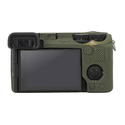 For Sony ILCE-6700 / A6700 Litchi Texture Soft Silicone Protective Case(Camouflage) by buy2fix