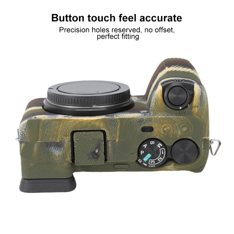 For Sony ILCE-6700 / A6700 Litchi Texture Soft Silicone Protective Case(Camouflage) by buy2fix