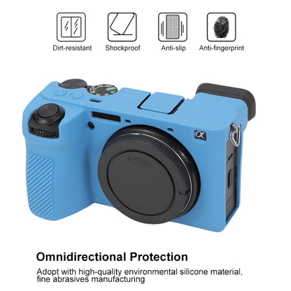 For Sony ILCE-6700 / A6700 Glossy Soft Silicone Protective Case(Blue) by buy2fix