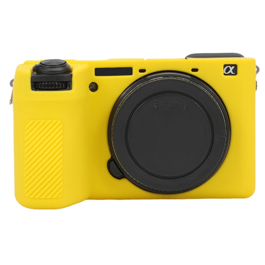 For Sony ILCE-6700 / A6700 Glossy Soft Silicone Protective Case(Yellow) by buy2fix