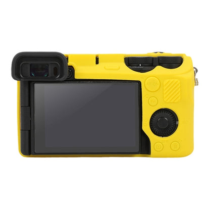 For Sony ILCE-6700 / A6700 Glossy Soft Silicone Protective Case(Yellow) by buy2fix