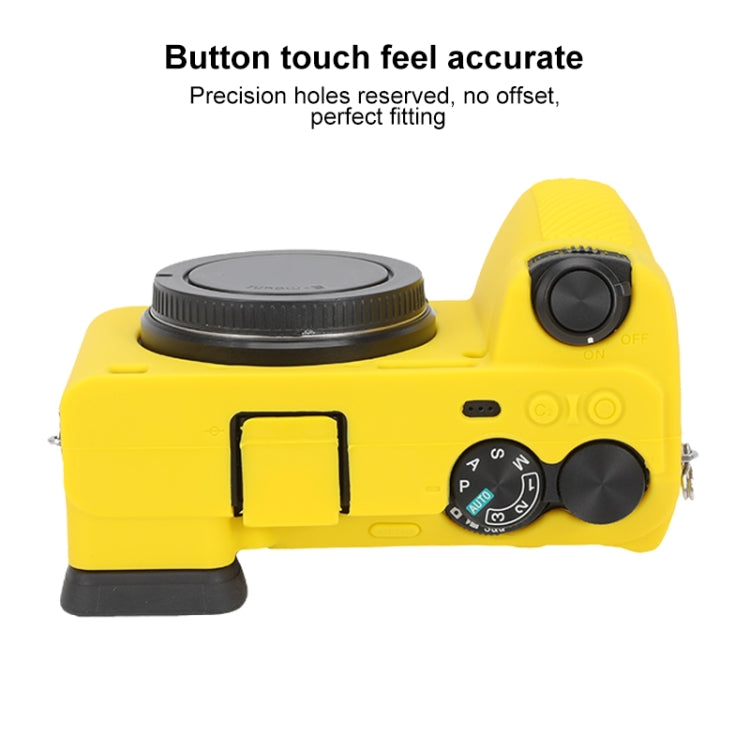 For Sony ILCE-6700 / A6700 Glossy Soft Silicone Protective Case(Yellow) by buy2fix
