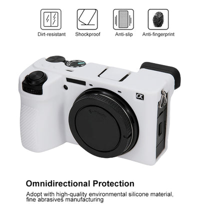 For Sony ILCE-6700 / A6700 Glossy Soft Silicone Protective Case(White) by buy2fix