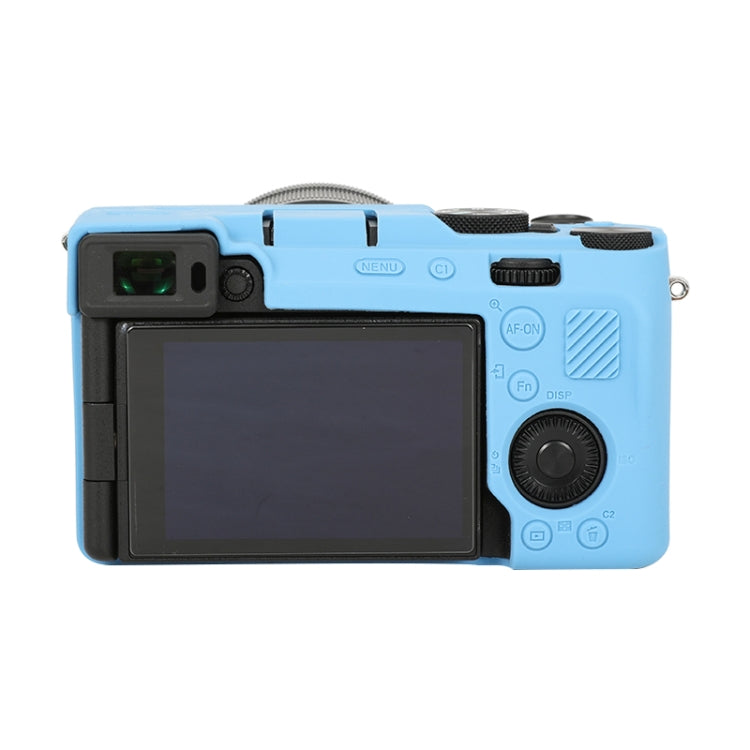 For Sony ILCE-7CM2 / A7C II / A7CR Glossy Soft Silicone Protective Case(Blue) - Protective Case by buy2fix | Online Shopping UK | buy2fix