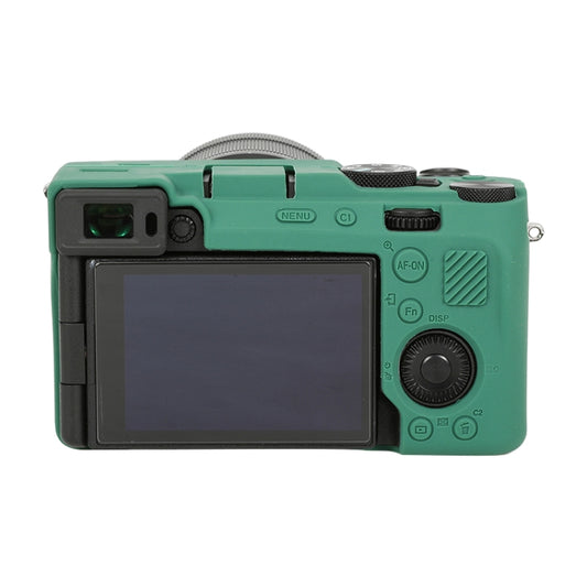 For Sony ILCE-7CM2 / A7C II / A7CR Glossy Soft Silicone Protective Case(Green) by buy2fix