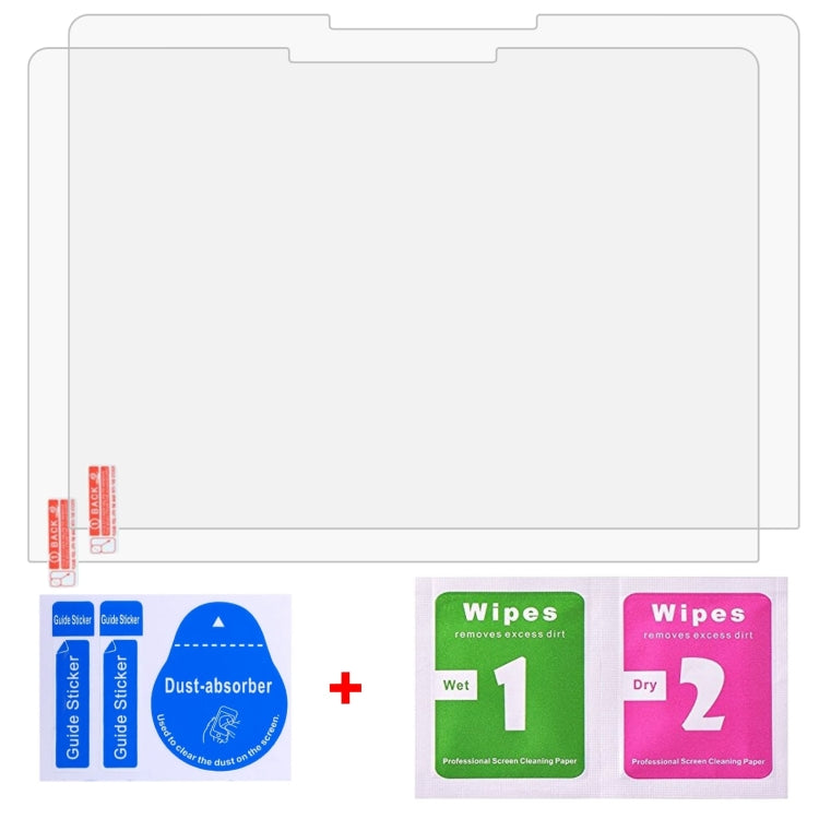 For Microsoft Surface Laptop 7 13.8 2pcs 9H 0.3mm Explosion-proof Tempered Glass Film - Screen Protection Film by buy2fix | Online Shopping UK | buy2fix