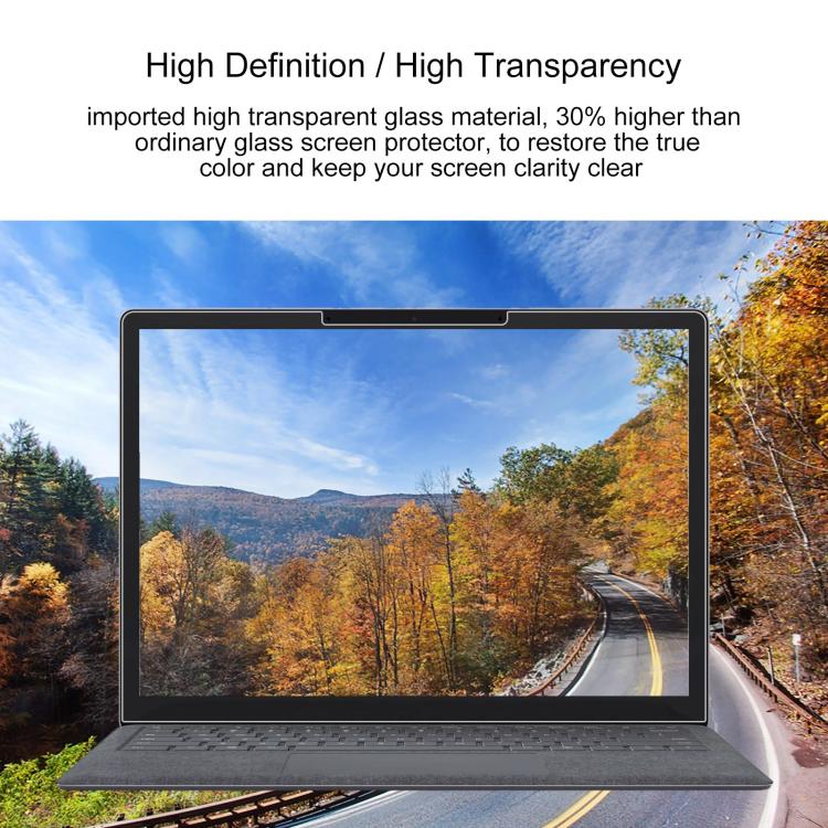 For Microsoft Surface Laptop 13 inch 2pcs 9H 0.3mm Explosion-proof Tempered Glass Film - Screen Protection Film by buy2fix | Online Shopping UK | buy2fix