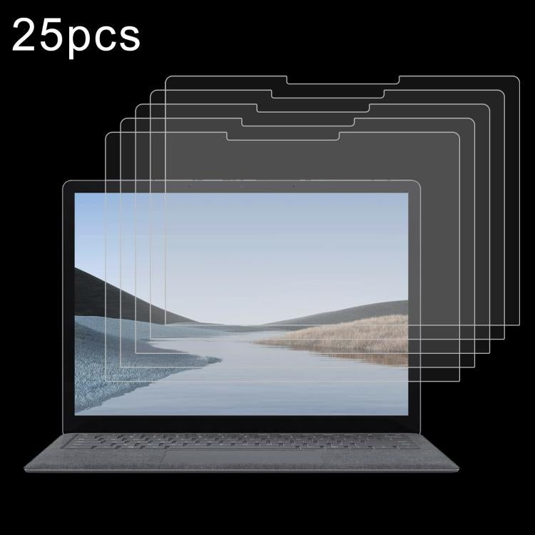For Microsoft Surface Laptop 13 inch 25pcs 9H 0.3mm Explosion-proof Tempered Glass Film - Screen Protection Film by buy2fix | Online Shopping UK | buy2fix