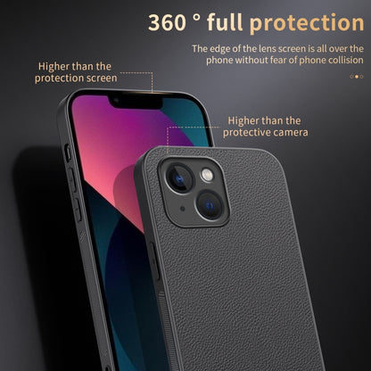 For iPhone 13 HUIYI Leather Magnetic Phone Case(Grey) by buy2fix