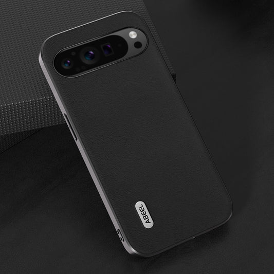 For Google Pixel 9 Pro ABEEL Arashi Texture PU Phone Case(Black) by buy2fix