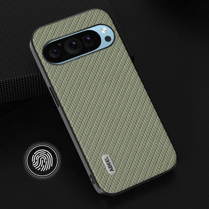 For Google Pixel 9 ABEEL Carbon Fiber Texture Protective Phone Case(Green) by buy2fix